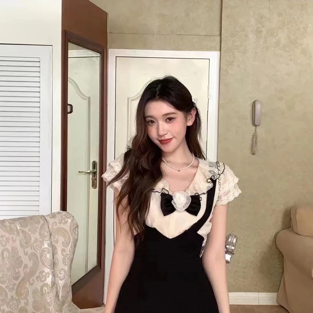 2023春夏全品类女装 高端孤品 辣妹设计感修身性感纯欲气质显瘦