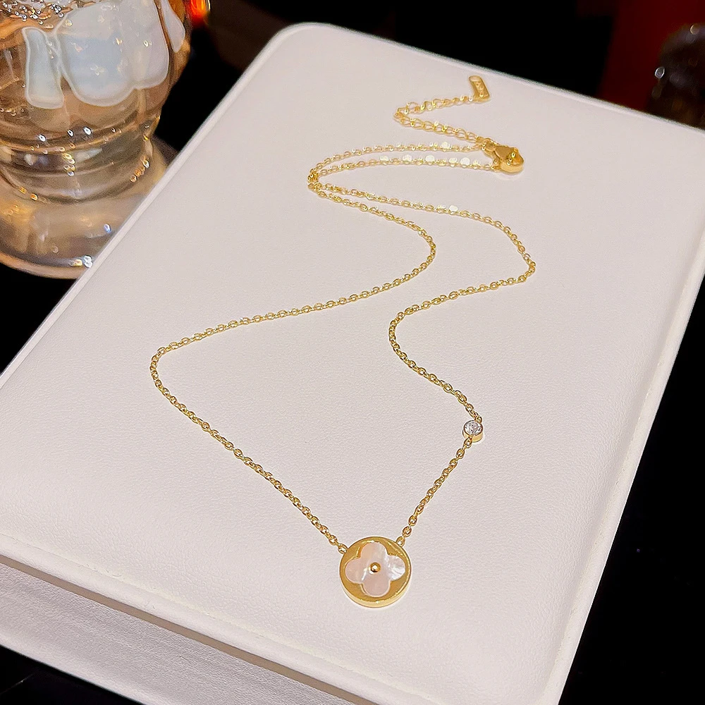 铜合金项链 1126时尚百搭圆花项链