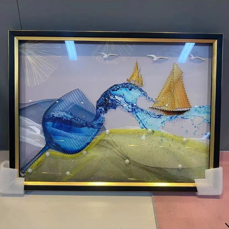 餐厅装饰画客厅饭厅酒店饭店实物立体挂画现代简约轻奢酒杯