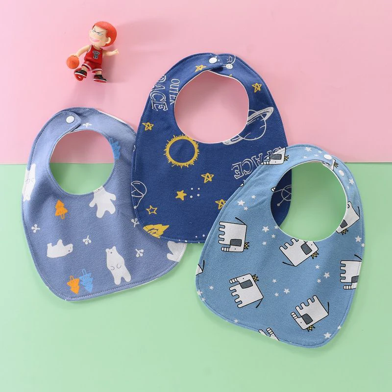 婴儿围嘴U型口水巾儿童吃饭围兜宝宝防水吐奶男加厚加大饭兜