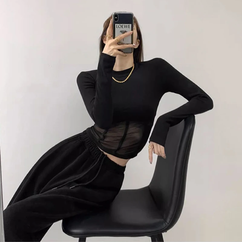 热辣欧美微胖辣妹纯欲穿搭短款运动高级感甜辣妹爵士舞上衣女春秋