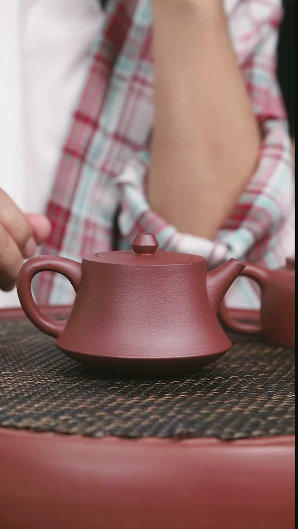 【闪购商品】紫砂羊角山紫泥全手工柱础75号185CC微微暇