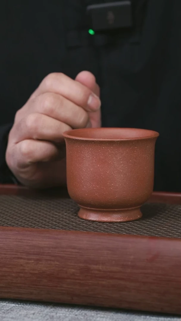 【闪购商品】紫砂红降坡铃铛杯1号