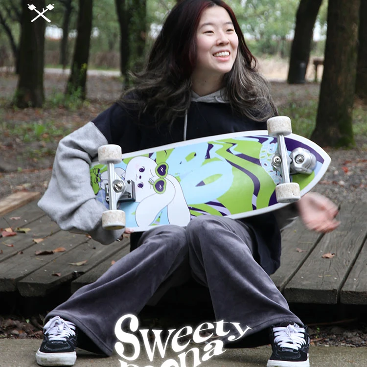 【联名】MAVEN X 萌芽熊陆地冲浪板初学者刷街代步专业滑板路冲板