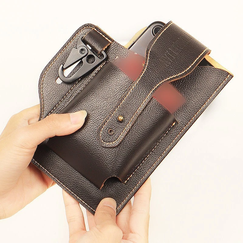 新款腰包男工地腰带包多功能手机包户外穿皮带手机袋时尚潮流挂包