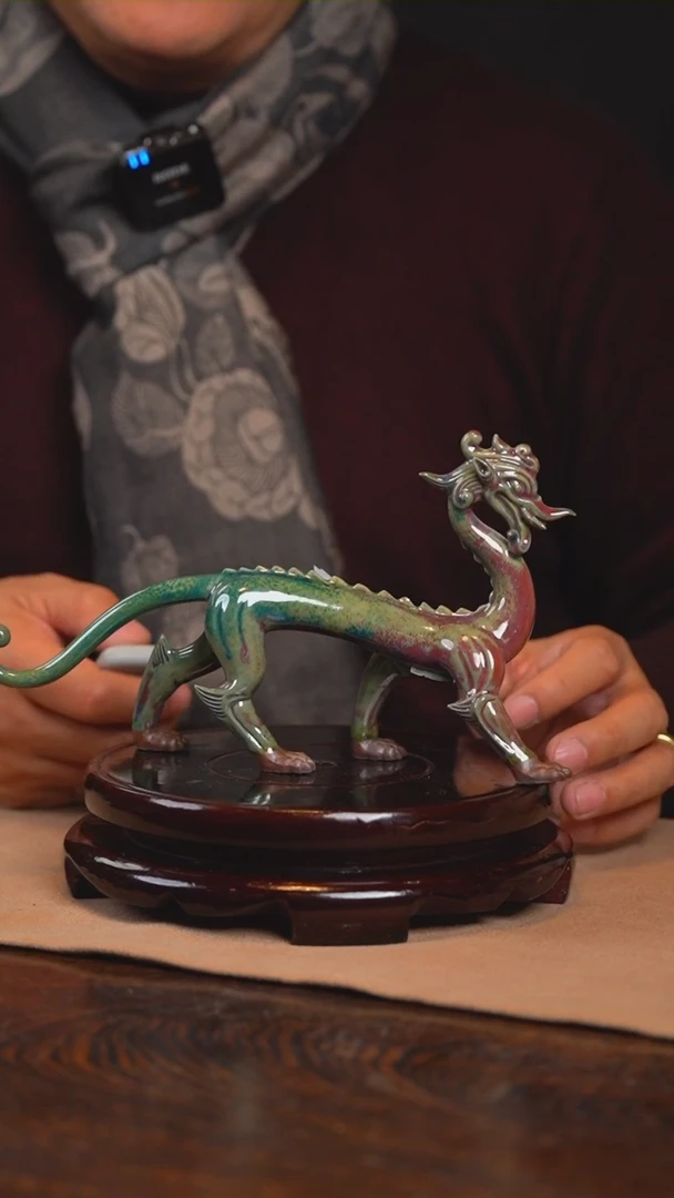 【闪购商品】瓷杯DXY-04-柿叶红行龙（小）于大鹏