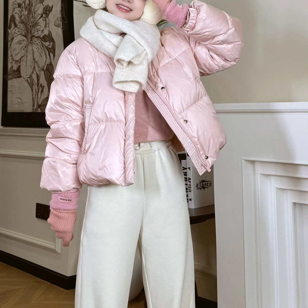 【PGXIAOM】mini定制蓝粉两色简约休闲云朵羽绒服YR5590