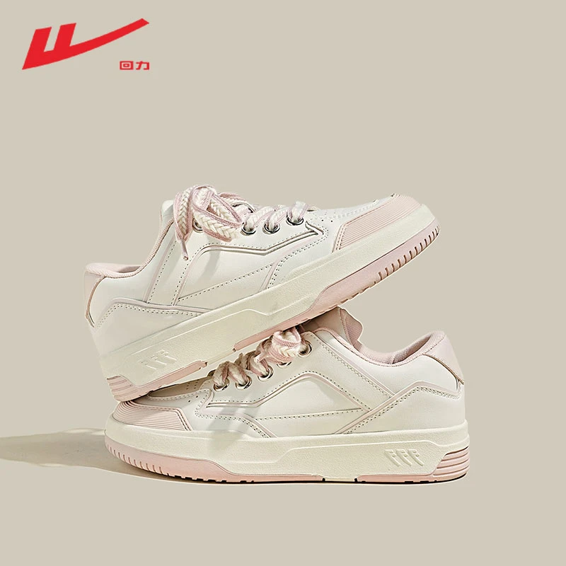 回力【清仓】运动鞋女百搭小白鞋新款增高透气网面休闲跑步鞋女鞋子