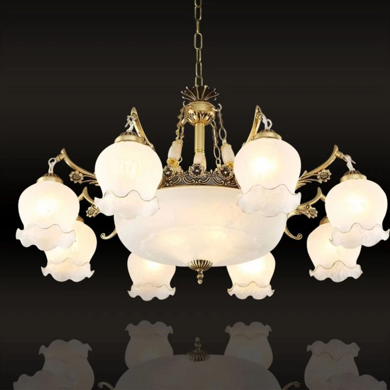 欧式吊灯客厅灯大气豪华北欧风格大吊灯吸顶复古灯具灯饰创意别墅
