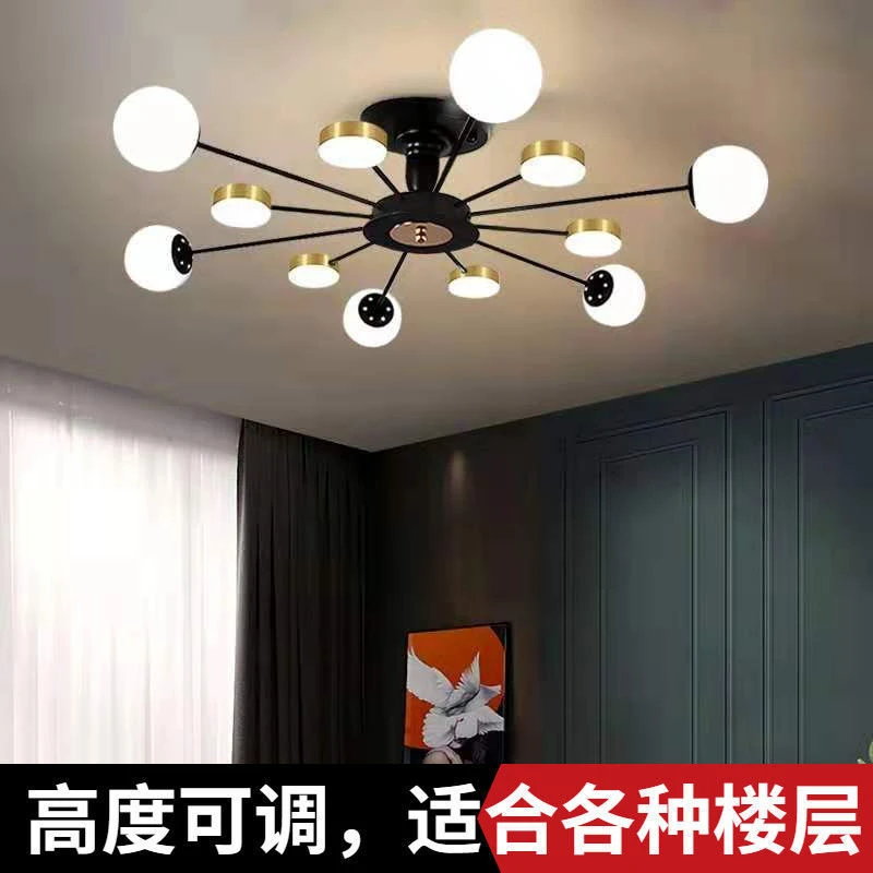 客厅灯吸顶灯大灯LED卧室餐厅主灯轻奢北欧简约新款创意吊灯现代