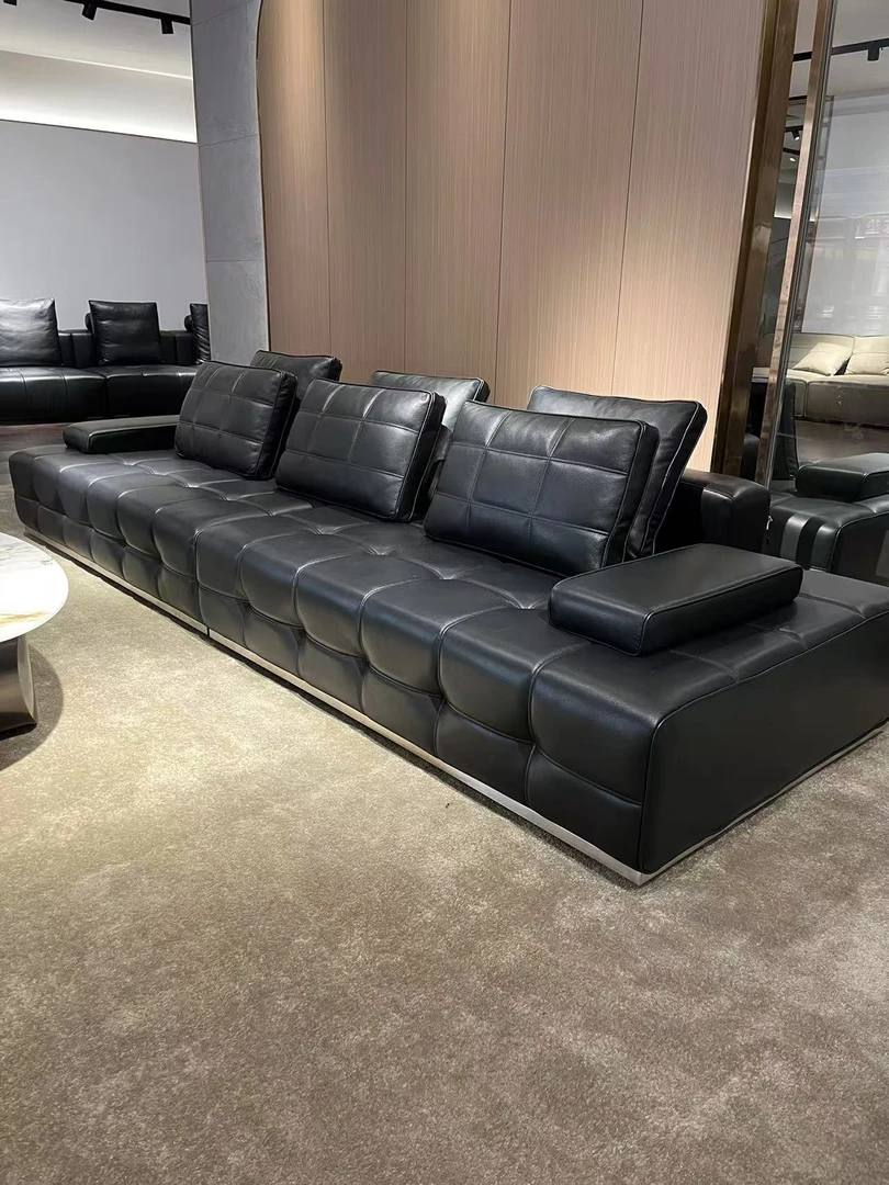 Lawrence劳伦斯头层牛皮沙发高端意式极简真皮客厅轻奢