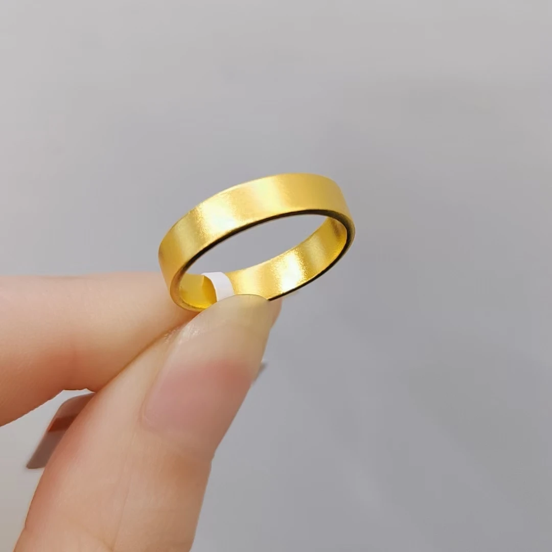 《三狼》9999足金古法方戒基地过检一物一证时尚经典精致素款戒指