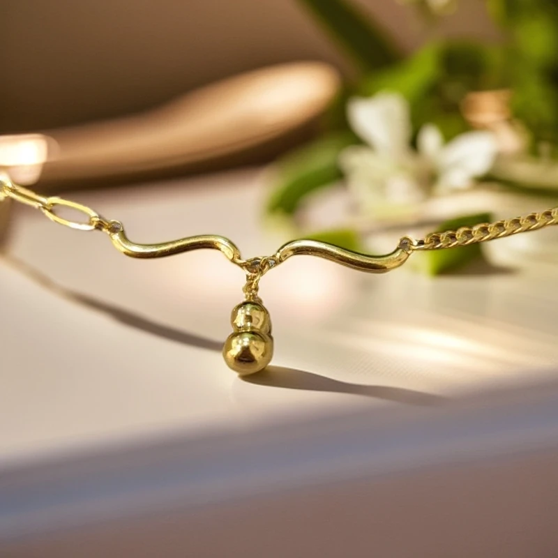 《三狼》9999波浪亮面葫芦AB手链基地过检一物一证