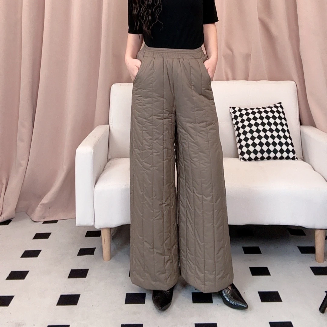 阔腿棉裤2025春季新款洋气时尚妈妈装减龄长裤女