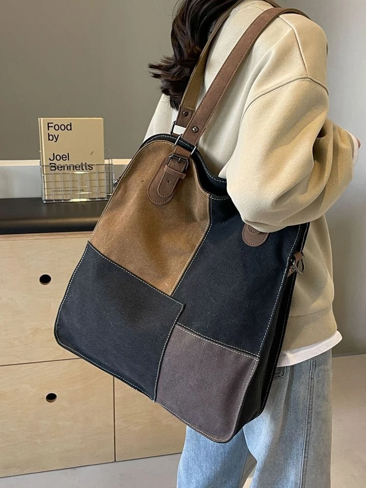 【贵妃】T1937 2025蛇年秋冬新款简约百搭单肩大容量手提包