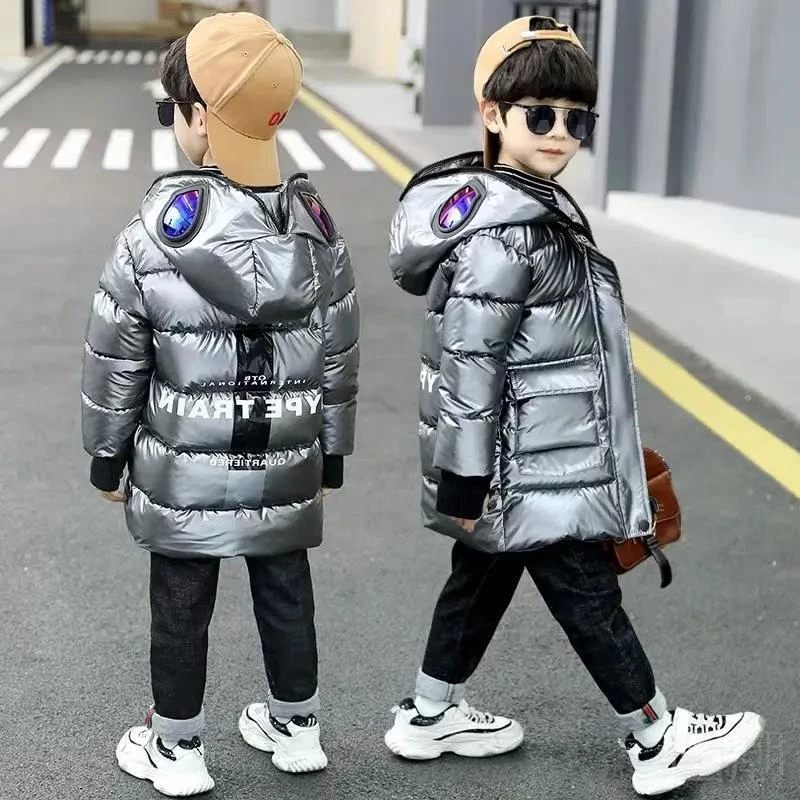 阿斯特新款童装男童棉衣加厚20233新款儿童洋气羽绒服小孩中大童