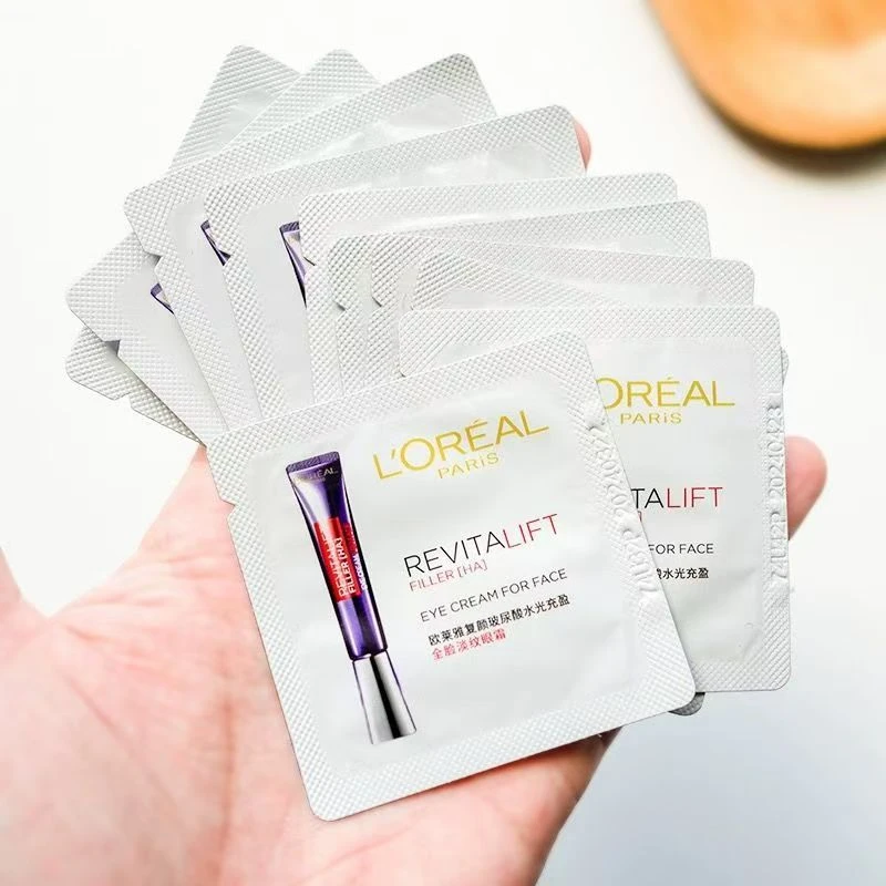 【20片到手30ml】欧莱雅紫熨斗复颜玻尿酸水光充盈眼霜1.5ml