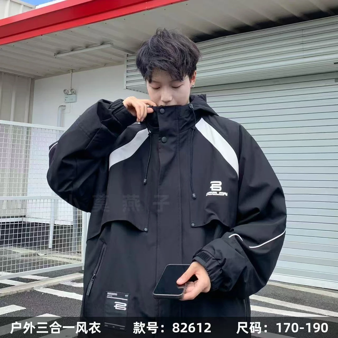 82612  小莫燕子户外两件套风衣外套