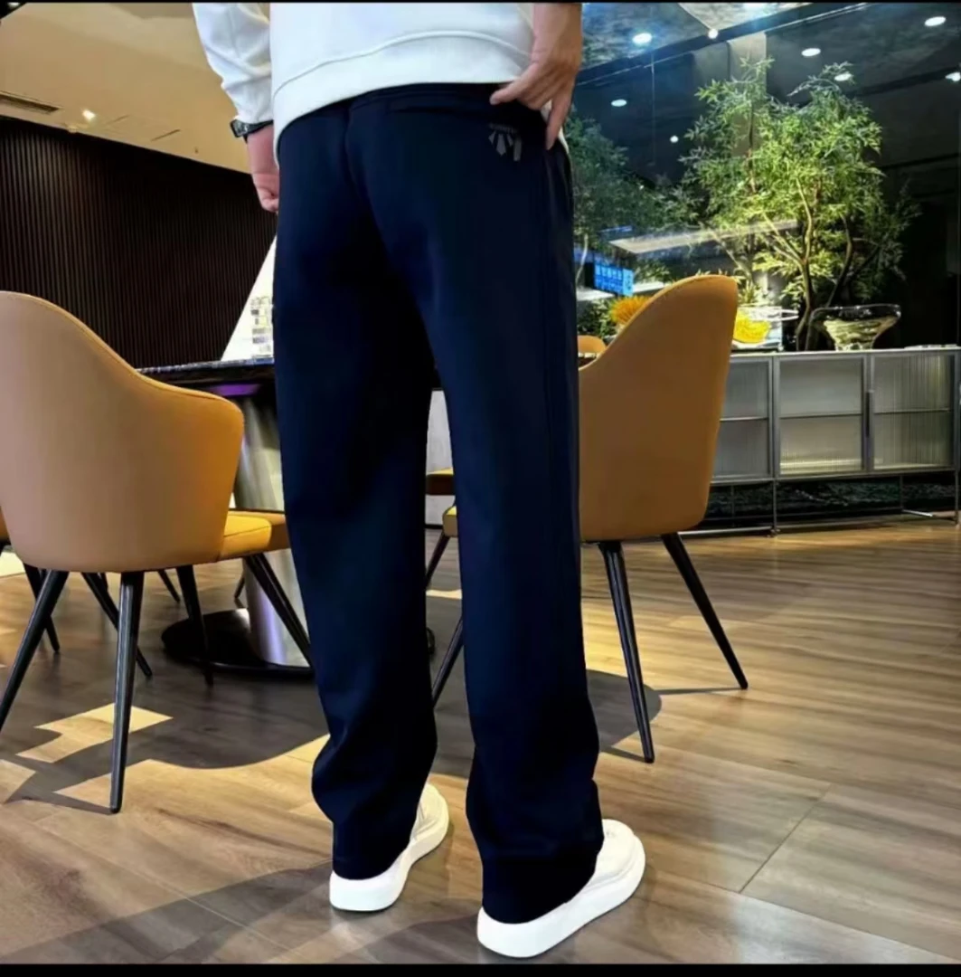 春季新款休闲裤时尚安可拉红平角卫裤男保暖潮流情侣裤子511