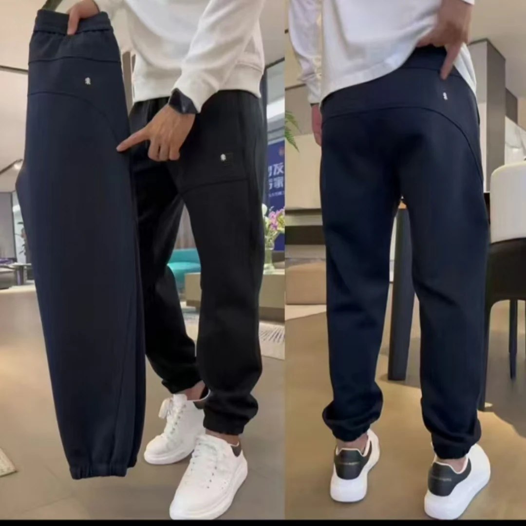秋季新款时尚百搭休闲简约百搭休闲男卫裤面料舒适柔软