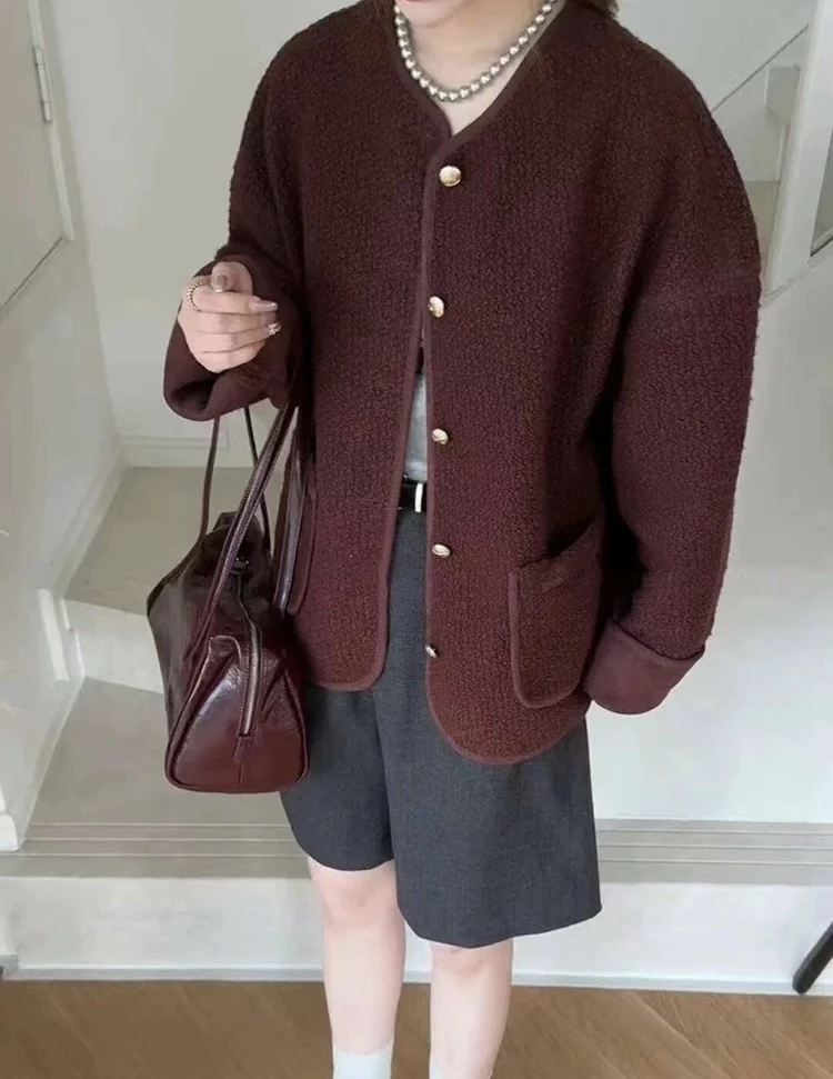 新款秋小韩系简约百搭显瘦外套