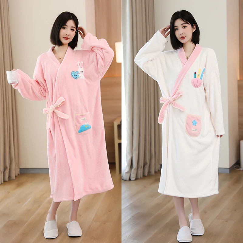 可穿式浴袍式浴巾女袍睡衣游泳比纯棉吸水速干成人2025新款家用