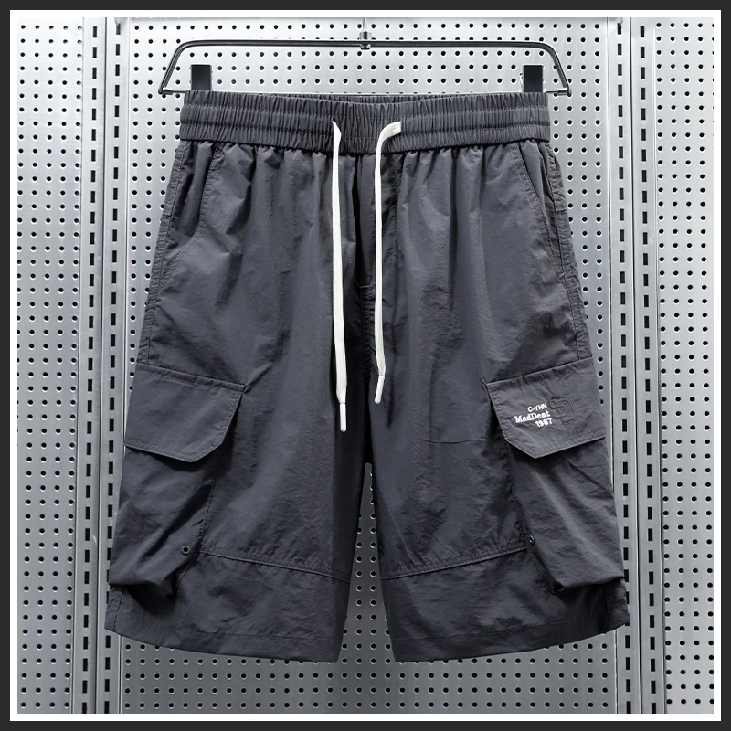 新品轻薄透气款工装五分裤夏季直筒运动短裤潮流宽松休闲裤子男生