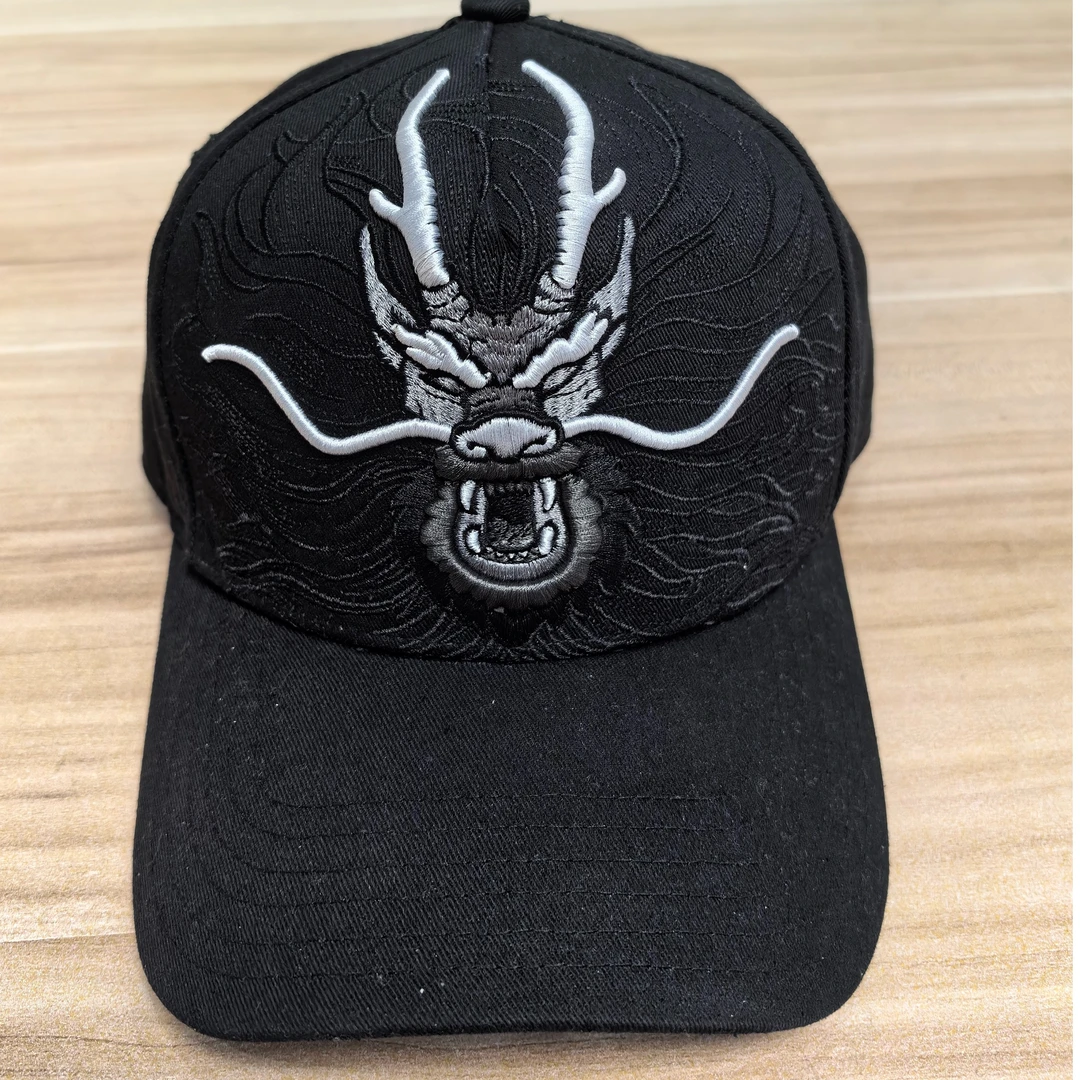 FREEBOUND国风龙头男士运动时尚黑色高顶运动帽户外休闲霸气帽子