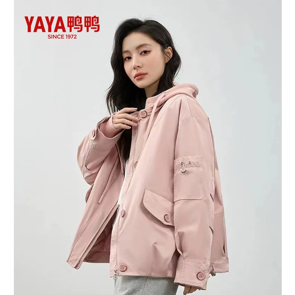YAYA/鸭鸭2024一衣三穿连帽户外休闲时尚羽绒服YE4B601015H