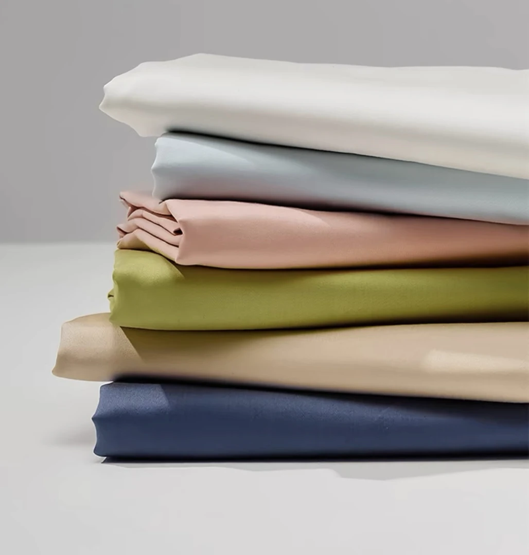 匹马棉/匹马棉全棉轻奢高端纯色纯棉枕套床单单件磨毛被套三件套