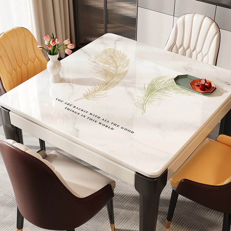 餐桌桌布防油防水又防烫免洗方桌pvc轻奢简约高级感四方茶几桌垫