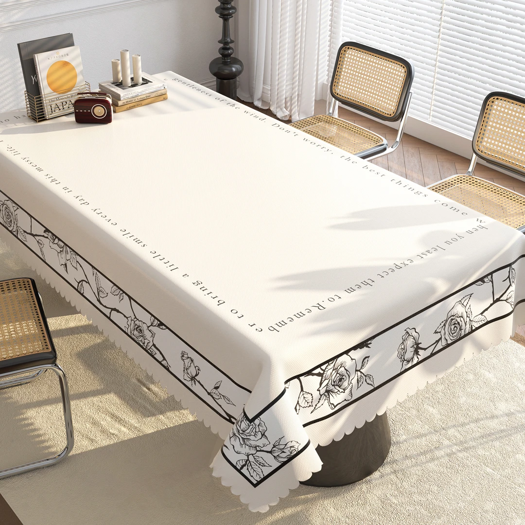 2026款高级感轻奢桌垫防水防油防烫免洗PVC桌布茶几布长方形桌布