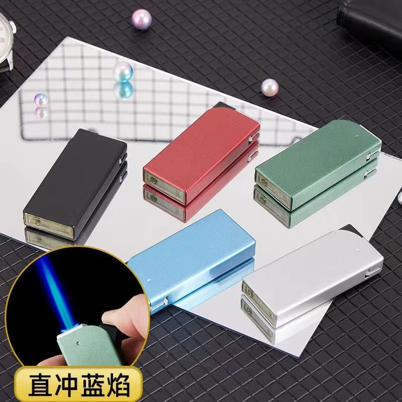 定制经典火柴盒磨砂打火机个性防风男士网红款高档免费激光刻广告
