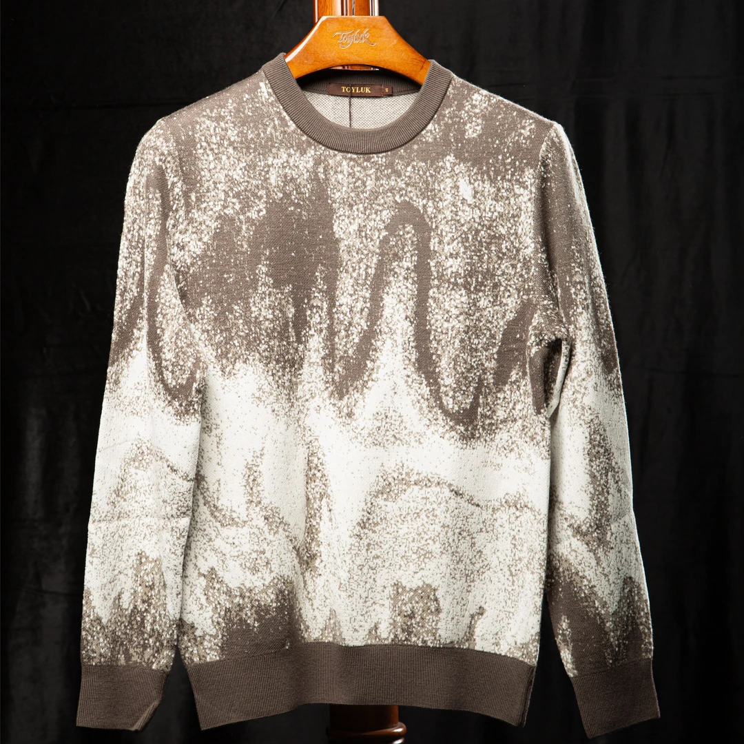 TOYLUK男士毛衣针织时尚潮流圆领上衣长袖休闲百搭TL33504