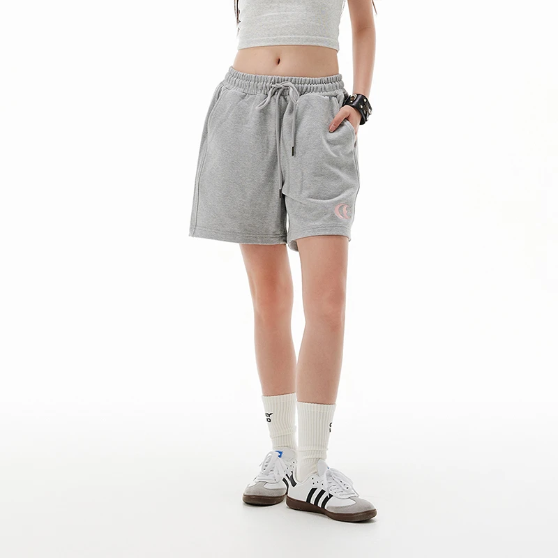 CW 基础系列短裤休闲时尚潮牌logo运动裤男女同款百搭休闲短裤