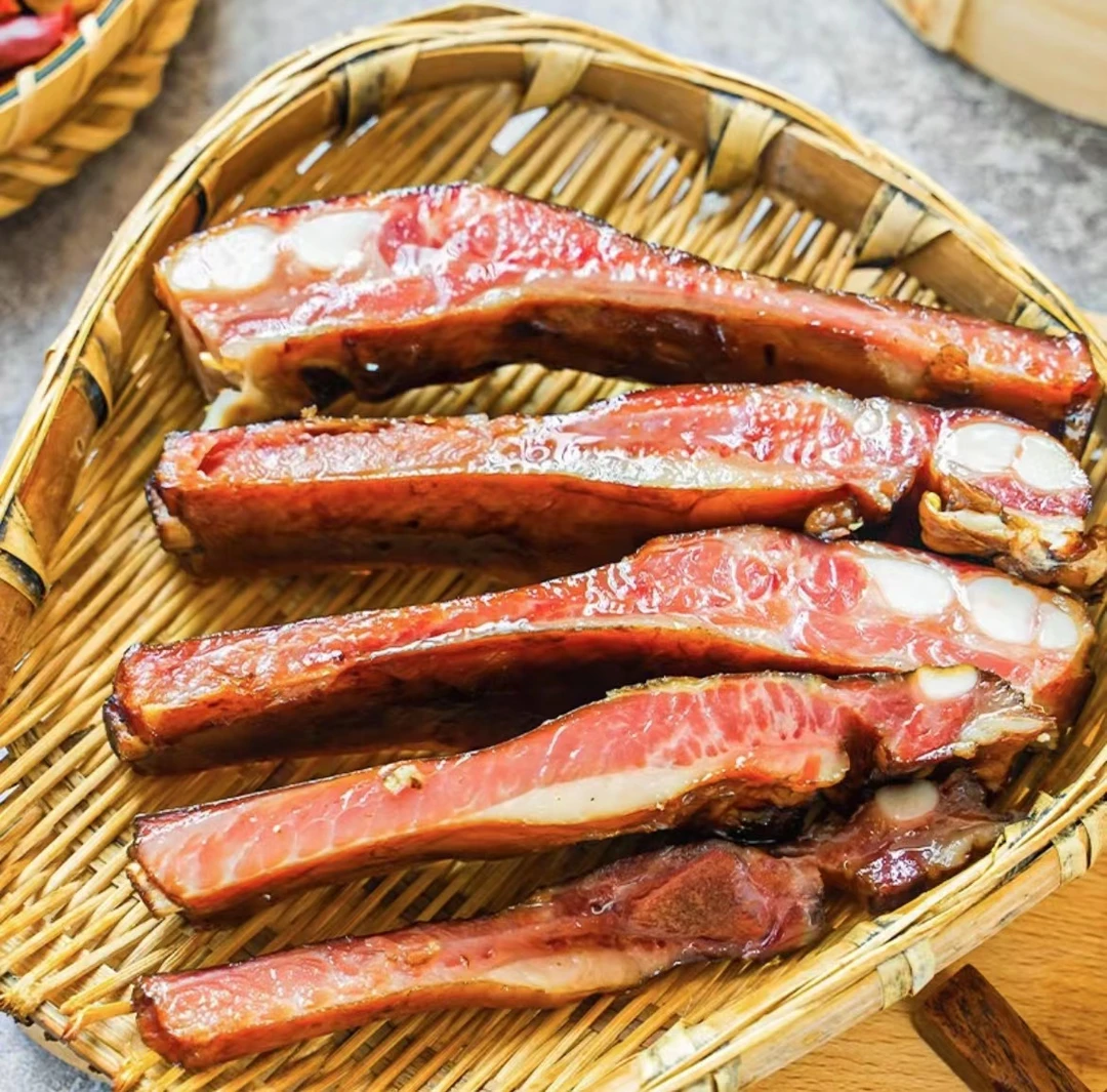 【四斤装】正宗四川农家烟熏腊排骨古法熏制真空包装