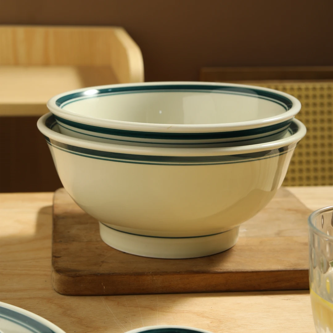 陶瓷面碗家用高级感北欧风饭碗碗吃面大碗早餐燕麦沙拉甜品汤碗盘