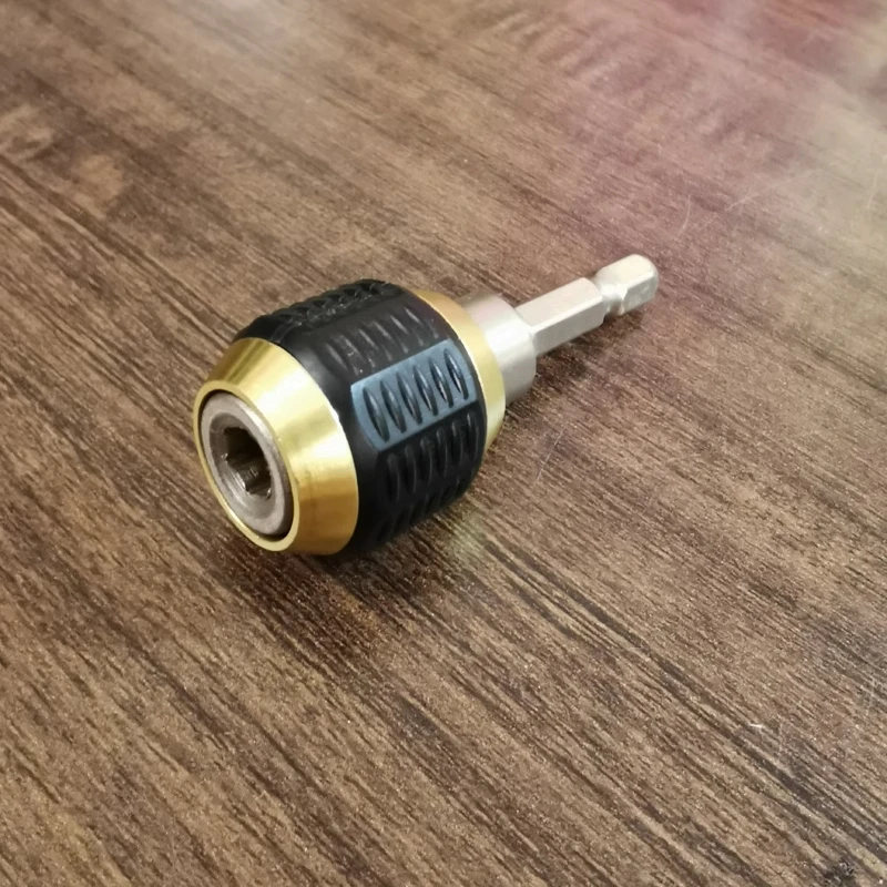 60mm大头弹出式六角柄快换接头 手电钻三爪转1/4内六角自锁连接杆