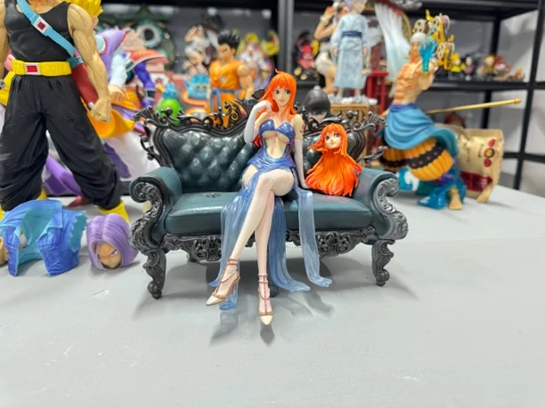 海贼王 娜美 西装暴徒系列手办 沙发系列娜美手办雕像摆件