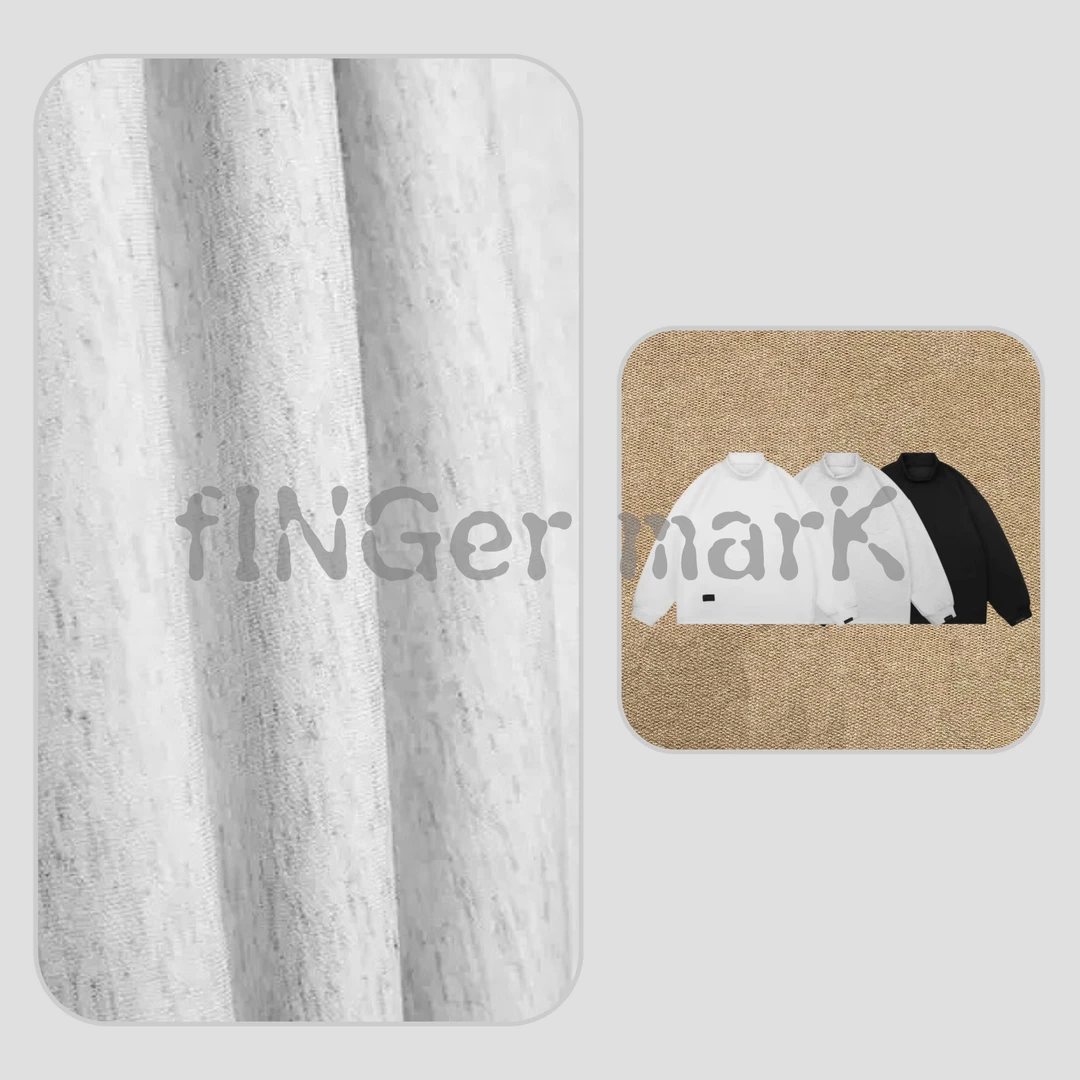 fINGer marK 集合店*F 小众设计师男女同款半高领长袖T恤340