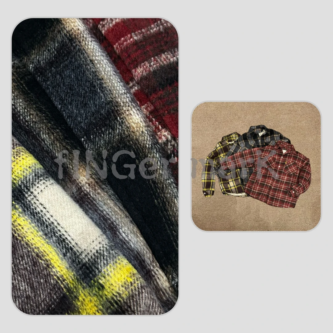 fINGer marK 集合店 老花格子加厚羽绒服外套2482-2489