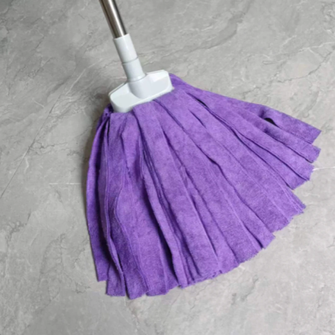 老式无痕拖把精编毛巾条拖把宽头圆头吸水