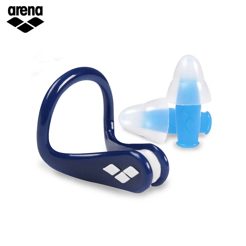 Arena/阿瑞娜游泳鼻塞耳塞防水专业鼻夹防呛水AXE-002S+AXE-003