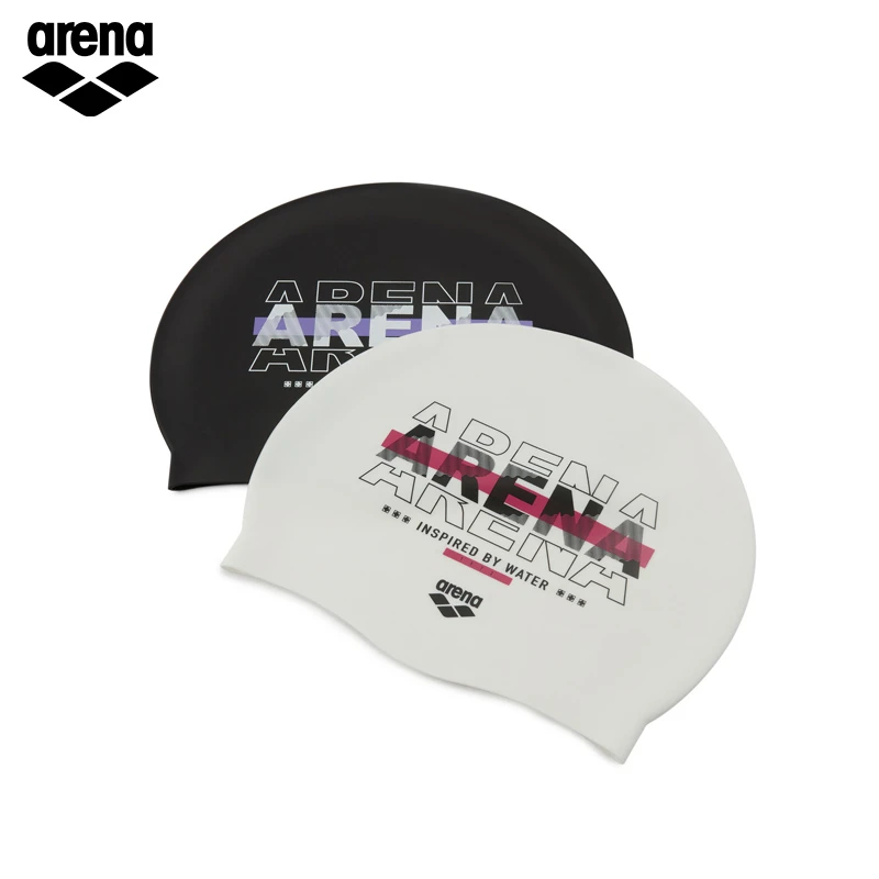 Arena/阿瑞娜高弹硅胶泳帽不勒头长发游泳装备男士游泳帽ECN2204