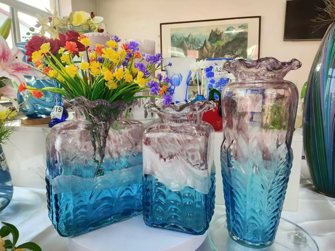 花瓶纯手工琉璃高级轻奢漂亮