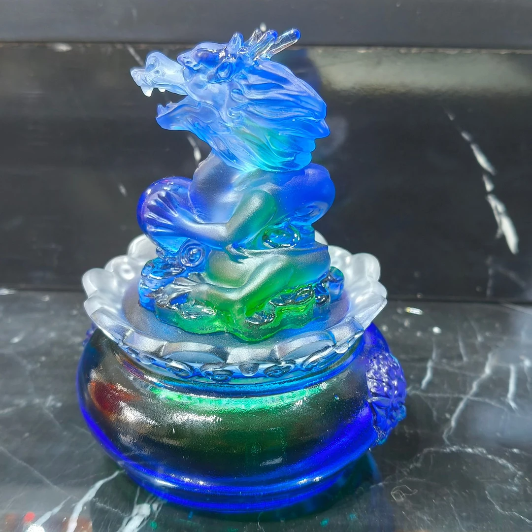 古法琉璃生肖龙，智慧，霸气，领导力