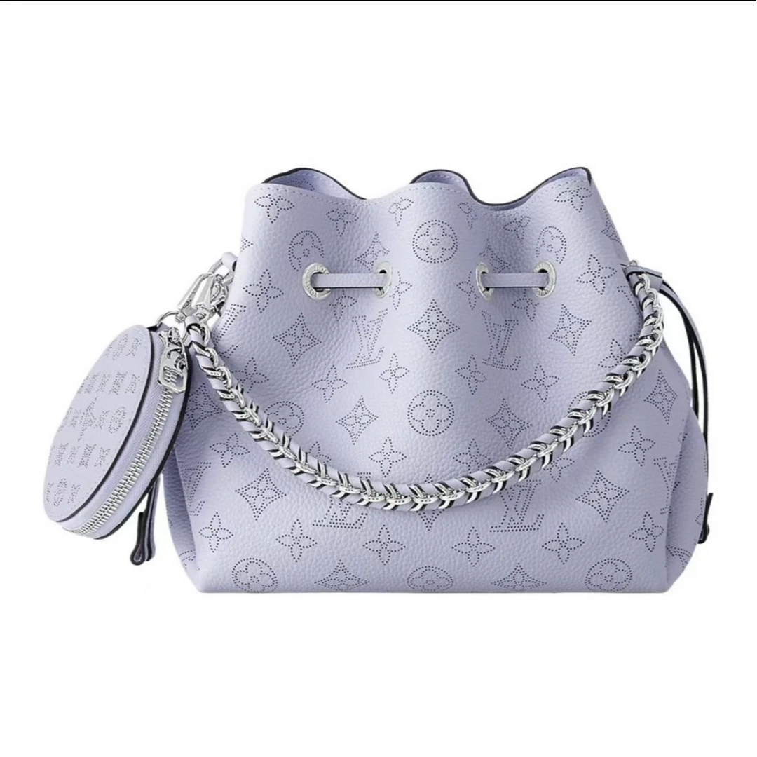 99新 LouisVuitton/路易威登 bella月光女神胭紫色时尚包/DC