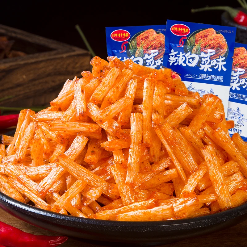 辣白菜味儿时怀旧麻辣解馋调味面筋制品校园追剧大袋零食小吃优选