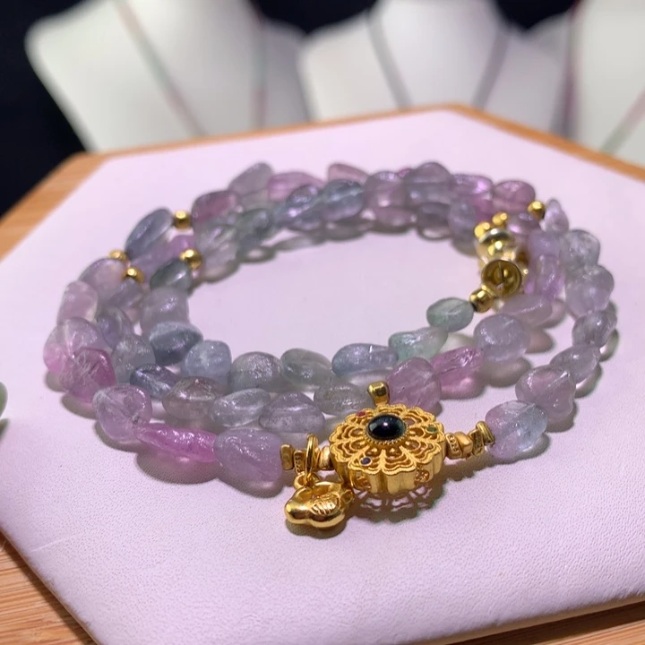 双色碧玺手链未镶嵌