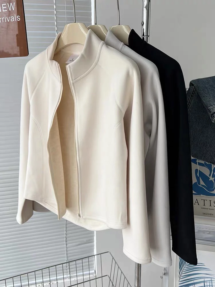 【小暖炉发热外套】软糯舒适发热保暖显瘦百搭内搭外穿拉链外套DD